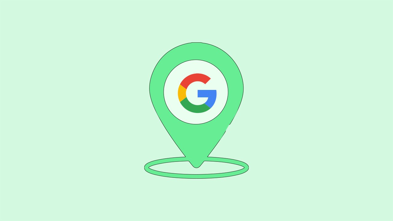 Icona di Google Maps su sfondo verde chiaro.